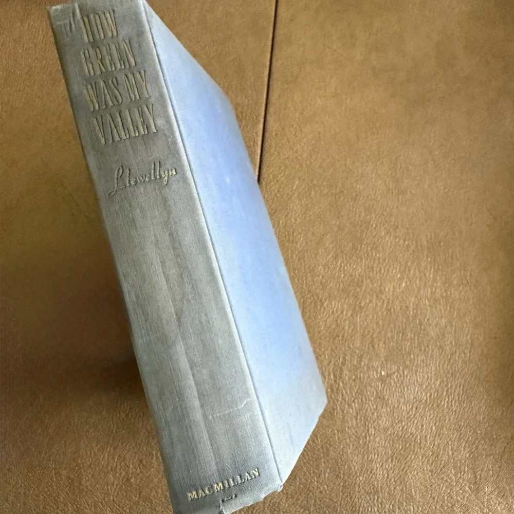 How Green Was My Valley by Richard Llewellyn 1940 Hardcover Vintage Blue
